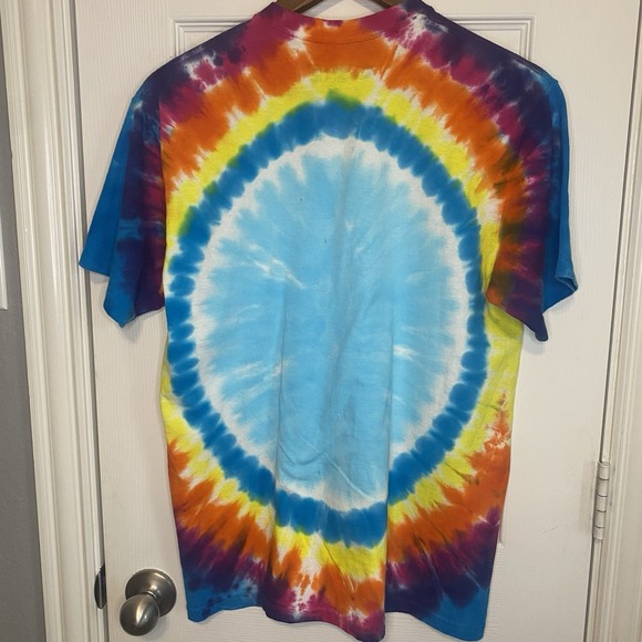 Grateful Dead‎ T-Shirt Men's Medium NEW Tie Dye Liquid Blue Bertha Skeleton 90's - Picture 3 of 4